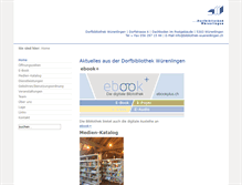 Tablet Screenshot of bibliothek-wuerenlingen.ch